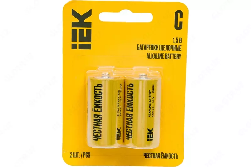 Батарейка щелочная Alkaline LR14/C (2шт/блистер) IEK