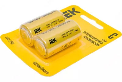 Батарейка щелочная Alkaline LR14/C (2шт/блистер) IEK