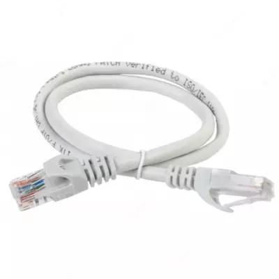 ITK Коммутационный шнур (патч-корд), кат.5Е FTP, 1м, серый