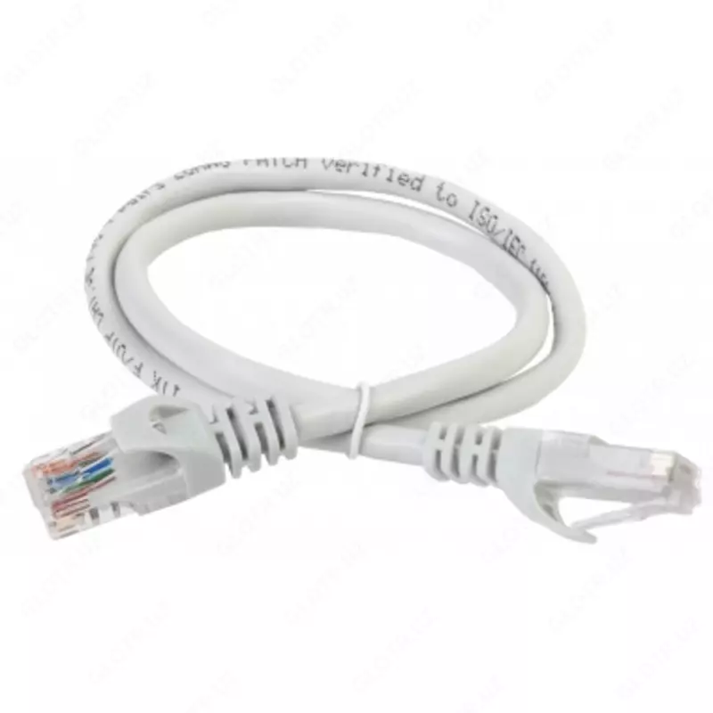 ITK Коммутационный шнур (патч-корд), кат.5Е FTP, 1м, серый