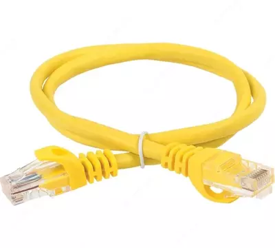 ITK Коммутационный шнур кат. 6 UTP PVC 0,5м желтый