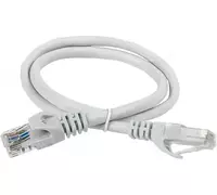 ITK Коммутационный шнур кат. 6 UTP PVC 7м серый