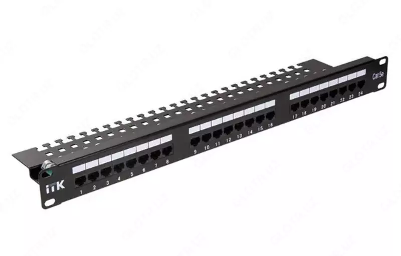 ITK Патч-панель 19" (1U) UTP, 24 порта RJ-45, кат.5e