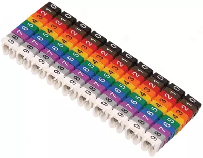 Маркер МКН-"0,1,2,3,4,5,6,7,8,9" 2,5 мм² (100шт/упак) IEK