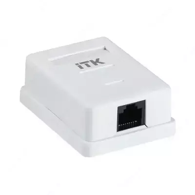 ITK Настенная информационная розетка RJ45 категория 6 UTP 1-порт