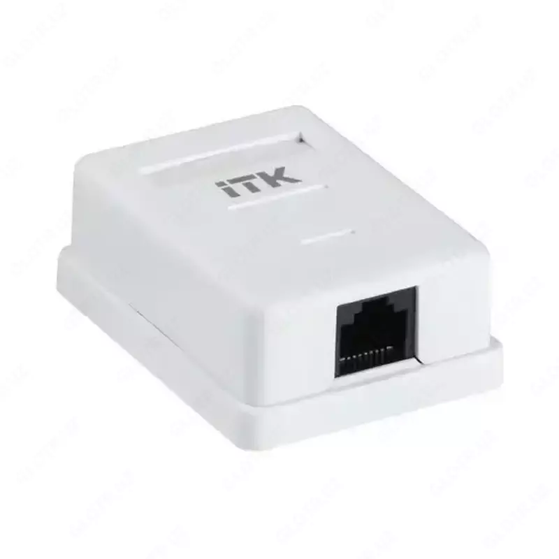 ITK Настенная информационная розетка RJ45 категория 6 UTP 1-порт