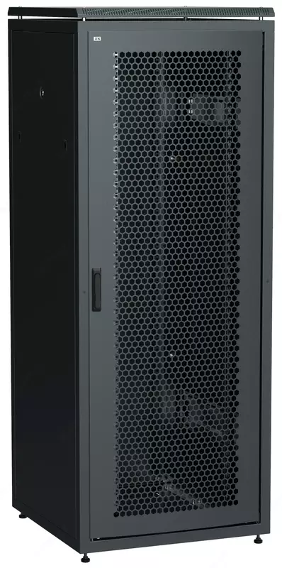 ITK LINEA N Tarmoq shkafi 19" 28U 800x800 mm ilmoqli teshikli eshik orqa teshikli eshik qora