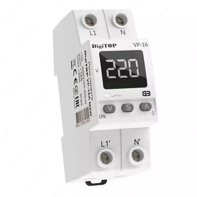 Реле напряжения DigiTOP VP-16А M2W