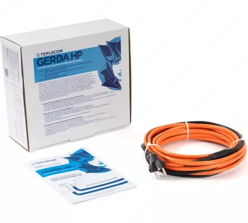 Комплект нагревательного саморегулирующегося кабеля TEPLOCOM GERDA HP-1.0 1м, 17Вт (арт. 2501)