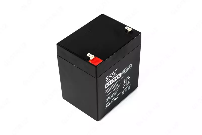   Аккумулятор свинцово-кислотный SKAT SB 12045L тип AGM 12V 4 5Ач Iзар.1 35А  ножевые клеммы (арт.2532)