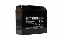  Аккумулятор свинцово-кислотный SKAT SB 1217 тип AGM 12V 17Ач Iзар.5 1А  клеммы под болт М5 (арт.2536) - 