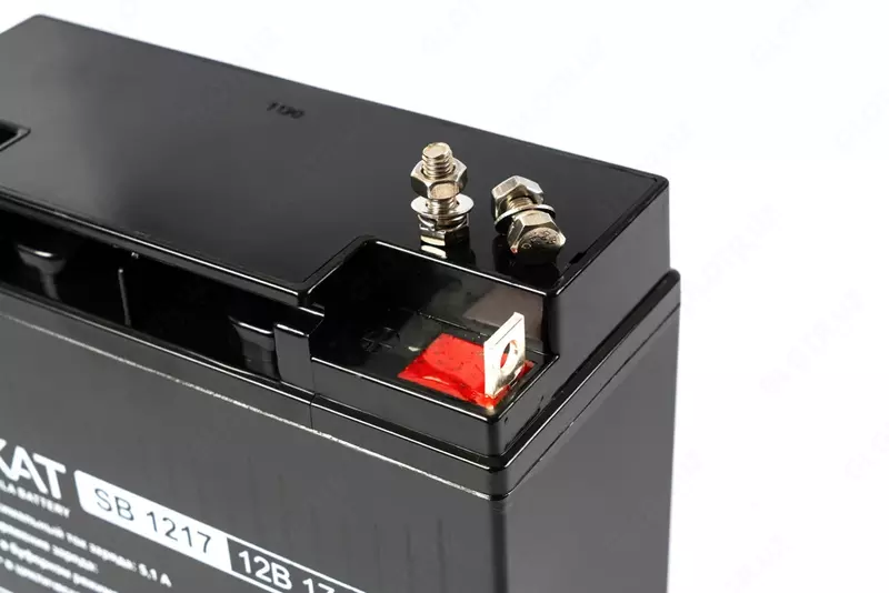  Аккумулятор свинцово-кислотный SKAT SB 1217 тип AGM 12V 17Ач Iзар.5 1А  клеммы под болт М5 (арт.2536) Только в розницу