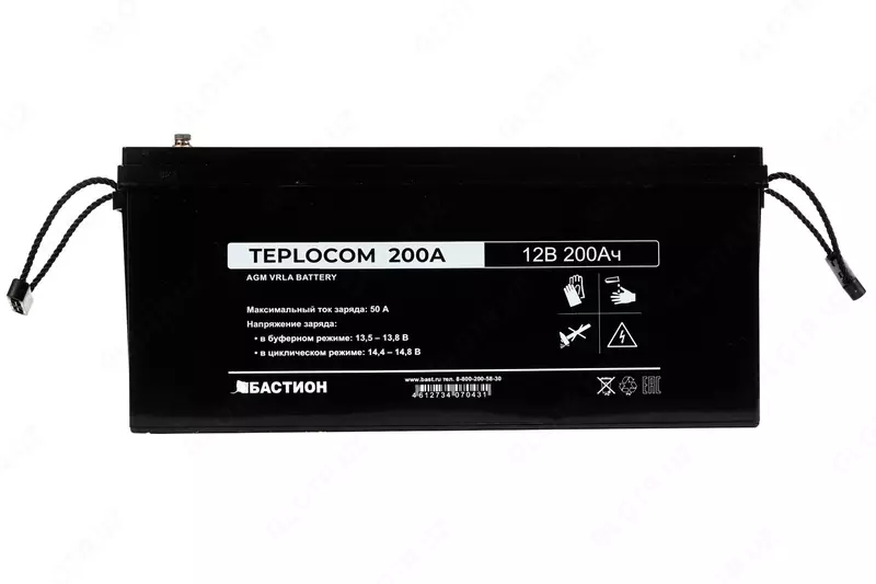 АКБ TEPLOCOM 200Ач герметичный свинцово-кислотный необслуживаемый AGM 12В 200Ач (арт.443) - 7 800 000 сум