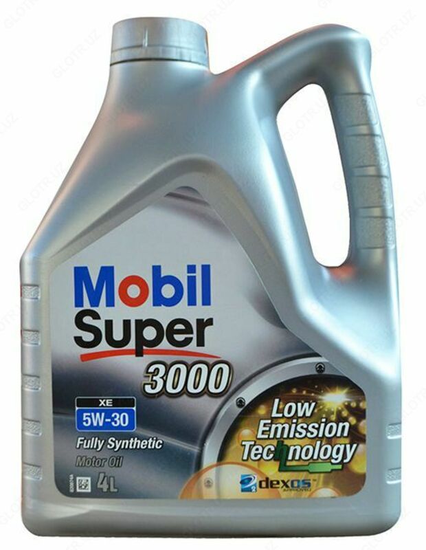  Синтетическое моторное масло MOBIL SUPER 3000 XE 5W-30 - API SМ  DEXOS2 4л - 