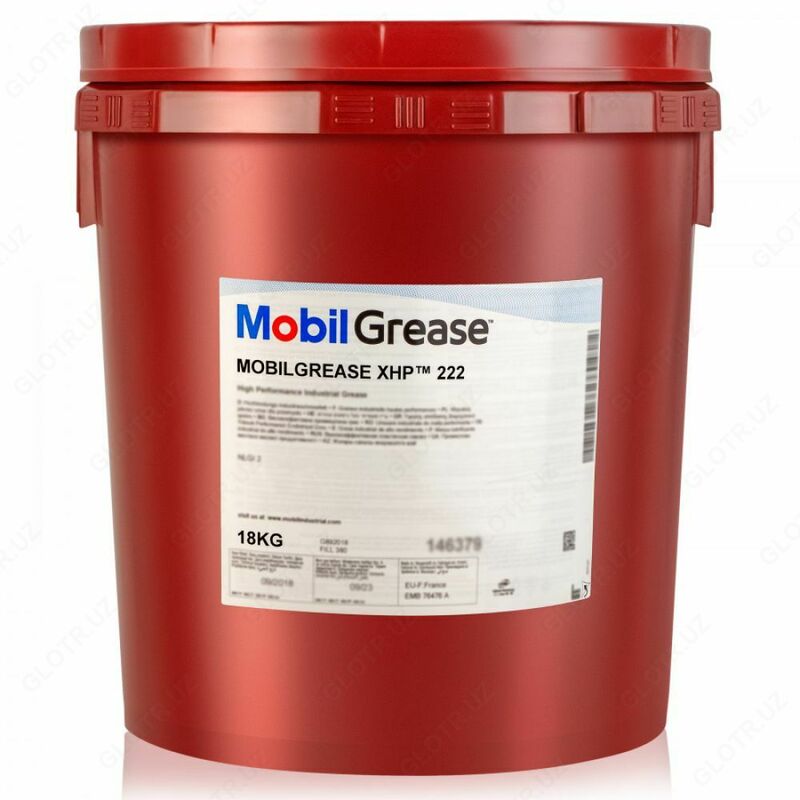 Смазка MOBIL GREASE XHP 222 - NLGI 2 (Температура каплепадения +280 °C) 18кг