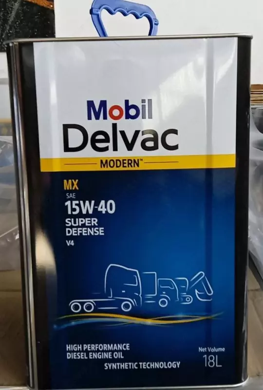 Минеральное моторное масло MOBIL DELVAC MODERN 15W-40 SUPER DEFENSE V4 - MAN 3275 18л