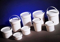  Ведра с крышкой для водоэмульсии 18 литров (овал) - 