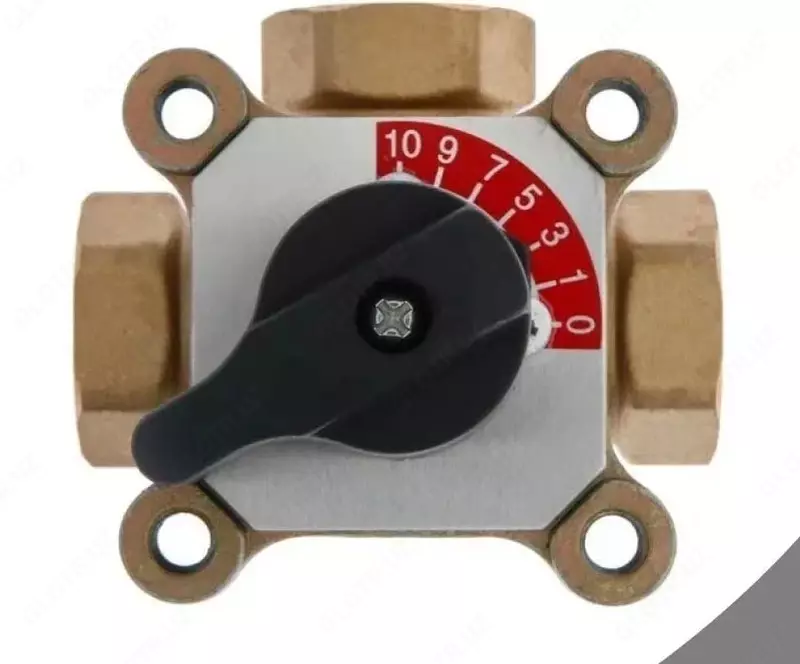  Tekshirish valfi (aralashtirish) TIM uch tomonlama  DN40  guruch  mufta - 