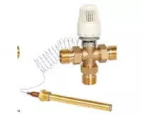  Трехходовой смесительный клапан с термоголовкой 1 DN25  капиллярный датчик (Китай) - 