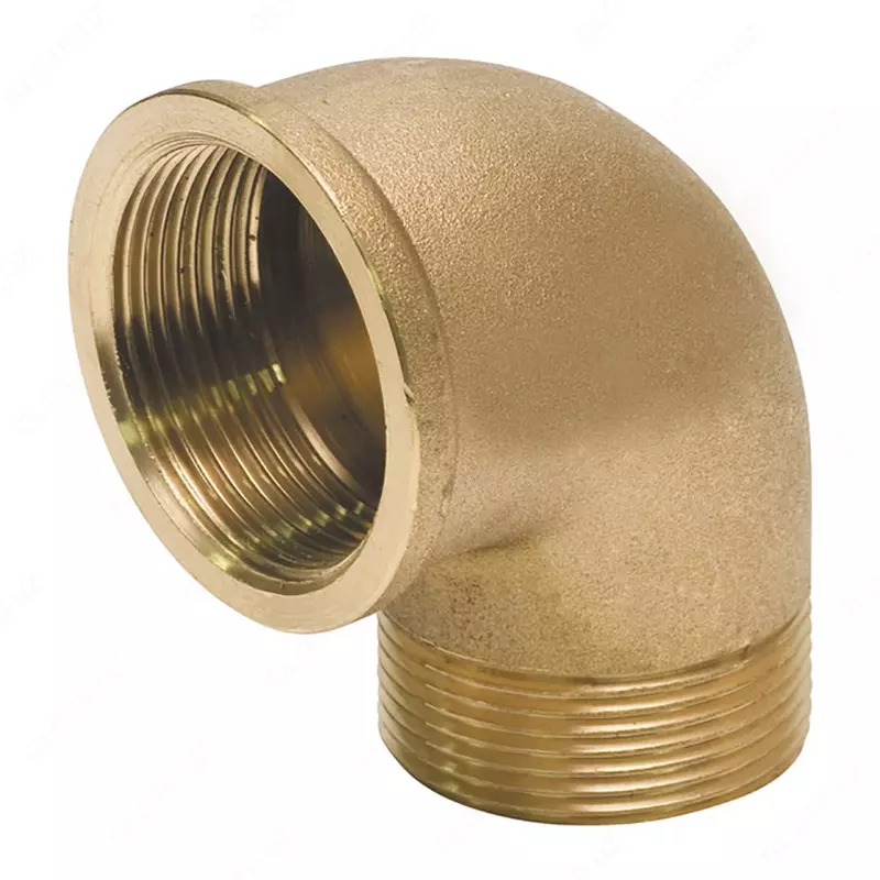 Tishli tirsak (90 daraja) guruch  DN40 (11/2)  ip n/r-v/r (Rossiya)