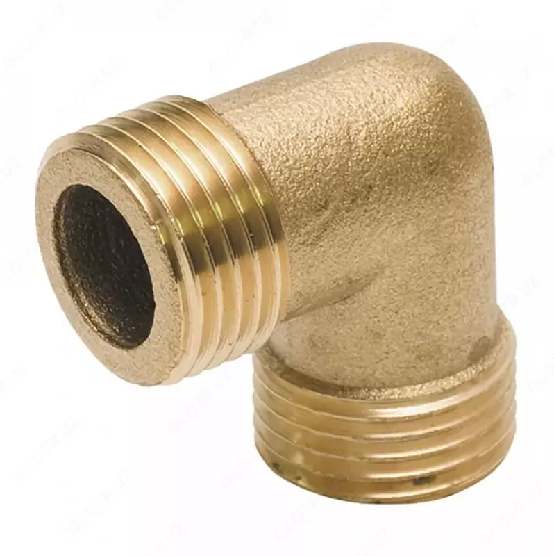  Tishli tirsak (90 daraja) guruch  DN25 (1)  ip m/r-m/r (Xitoy) - 