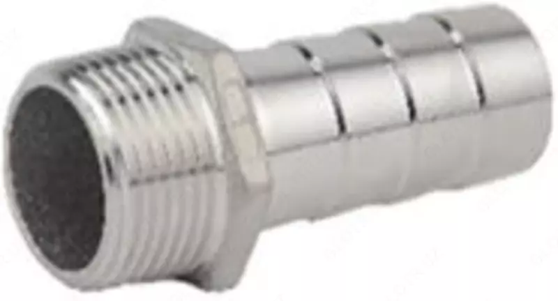 Соединительный штуцер (для шланга) Ф10x1/2М  латунь  н/р (Китай)