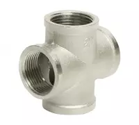  Соединительная резьбовая крестовина РосТурПласт 1/2 (Ø 15)  латунь  в/р (Россия) - 