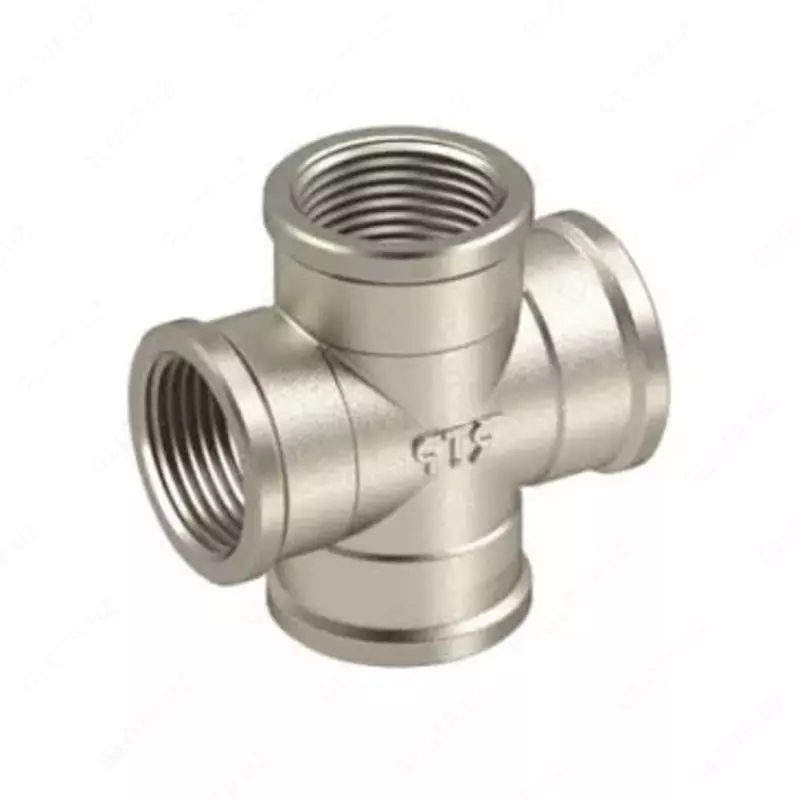 Соединительная резьбовая крестовина РосТурПласт 3/4 (Ø 20)  латунь  в/р (Россия)