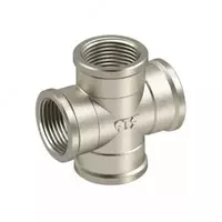 Birlashtiruvchi tishli xoch RosTurPlast 1 (Ø 25)  guruch  v/r (Rossiya)