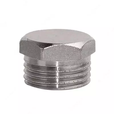 Заглушка резьбовая на трубу (концевая пробка) н/р Ду15 (1/2")
