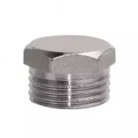 Заглушка резьбовая на трубу (концевая пробка) н/р Ду15 (1/2")