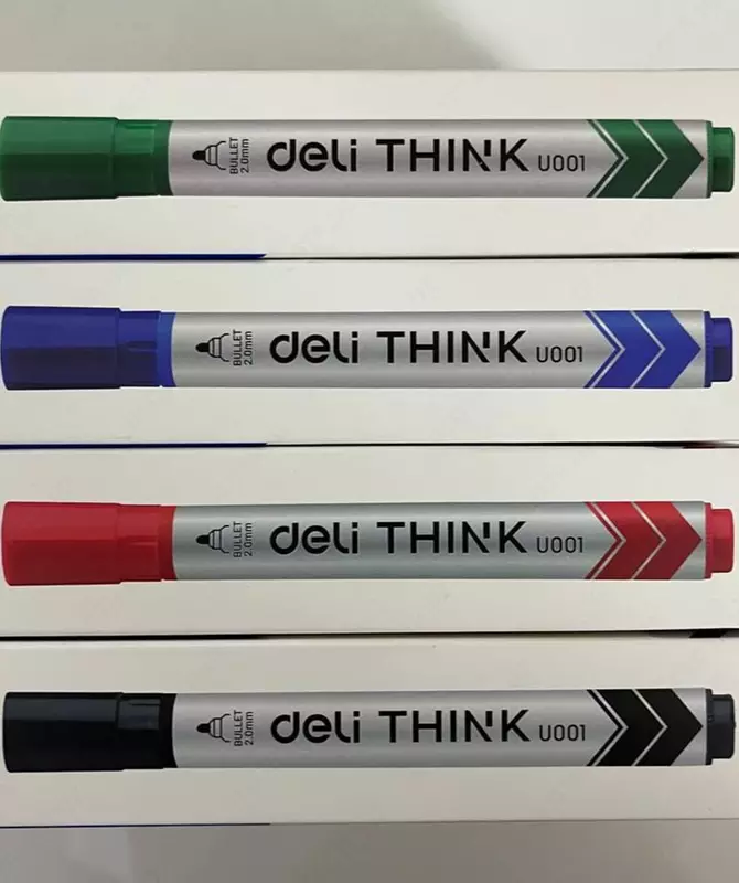 Doska markeri "Deli" U00101 (ko'k, yashil, qizil, qora)
