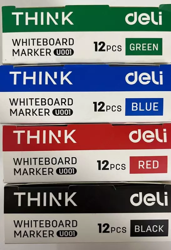 Doska markeri "Deli" U00101 (ko'k, yashil, qizil, qora)