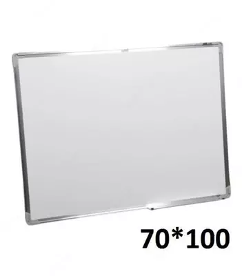 70 x 100 sm o‘lchamli magnitli marker doskasi (oq/yashil)