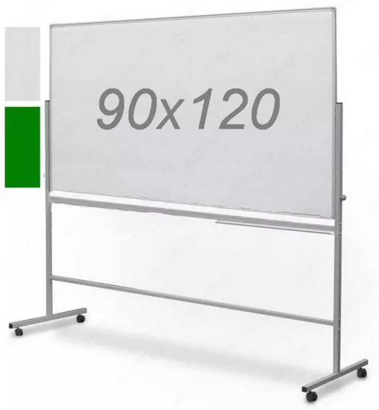 Магнитно-маркерная доска 90 х 120 см (Белая/Зеленая)