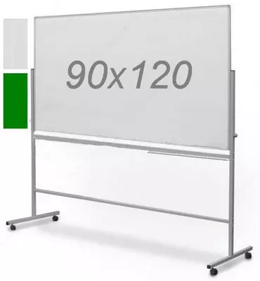 Магнитно-маркерная доска 90 х 120 см (Белая/Зеленая)