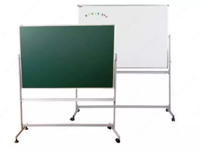 Магнитно-маркерная доска 90 х 120 см (Белая/Зеленая)