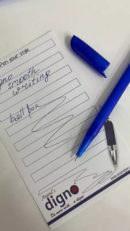 Канцелярская шариковая ручка "Digno Super NX" (Синяя)