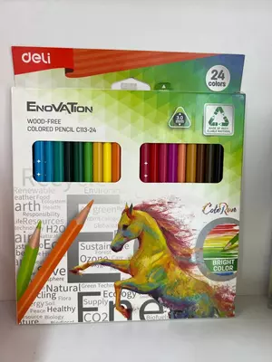 Цветные карандаши Deli Color Run 24 цвета