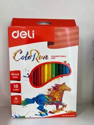 Цветные карандаши Deli Color Run 18цв