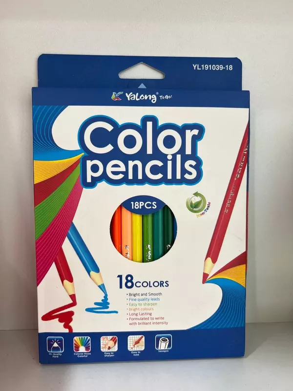Цветные карандаши Yalong 18цв