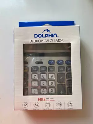 Калькулятор настольный ПОЛНОРАЗМЕРНЫЙ DOLPHIN BM-1900T.