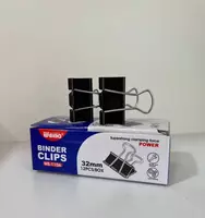 Зажим для бумаг WEIBO черный