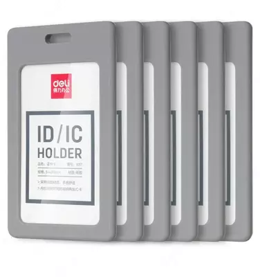 Бейджик вертикальный "Deli" с лентой 89 х 54 мм - 14 000 сум / шт.