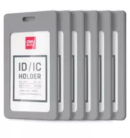 Бейджик вертикальный "Deli" с лентой 89 х 54 мм - от {0} сум