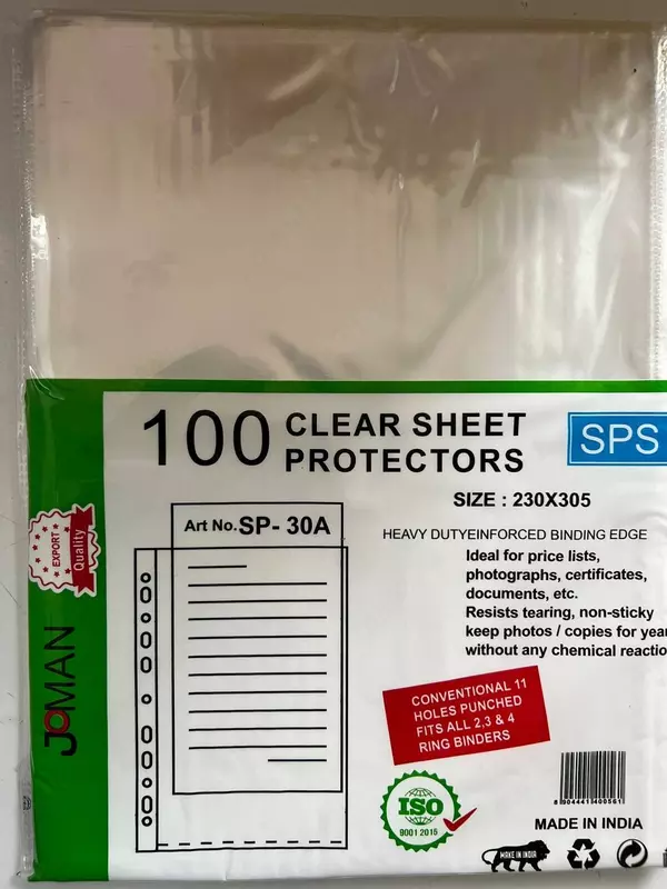 Файл пустышка JOMAN A4 30микрон 100шт