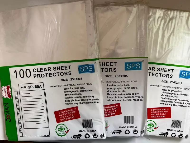 Файл прозрачный JOMAN A4 60микрон 100шт - от {0} сум