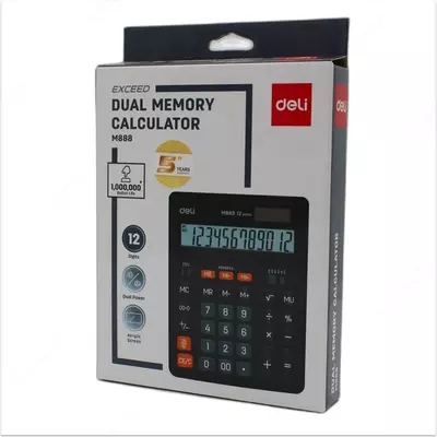 Калкулатор Deli dual memory Calculator