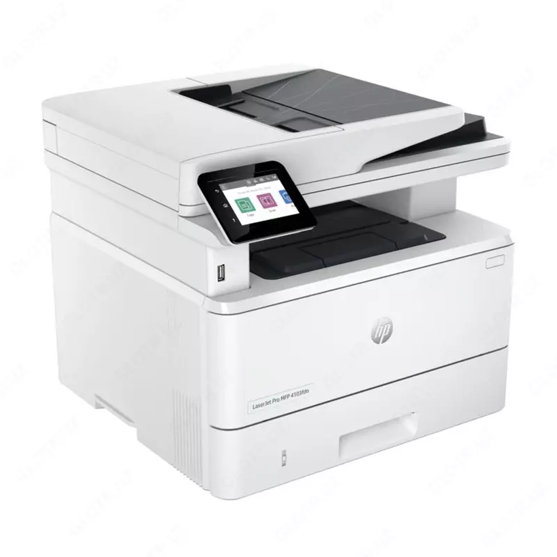 HP LaserJet Pro 4103fdn 4-in-1 lazerli ko'p funksiyali printer (qora va oq), USB 2.0, Ethernet, HP Smart, USB karta o'quvchi (Mahsulot raqami 2Z628A)