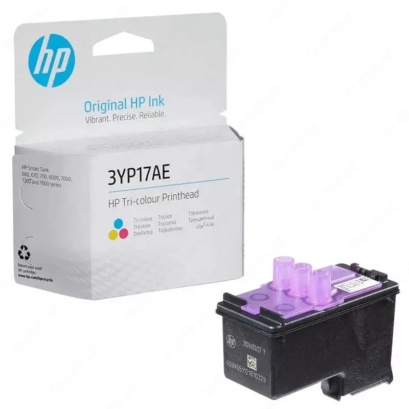 Печатающая головка "HP" SmartTank, Tri-color Printhead 700/670 (Арт. - 3YP17AE)